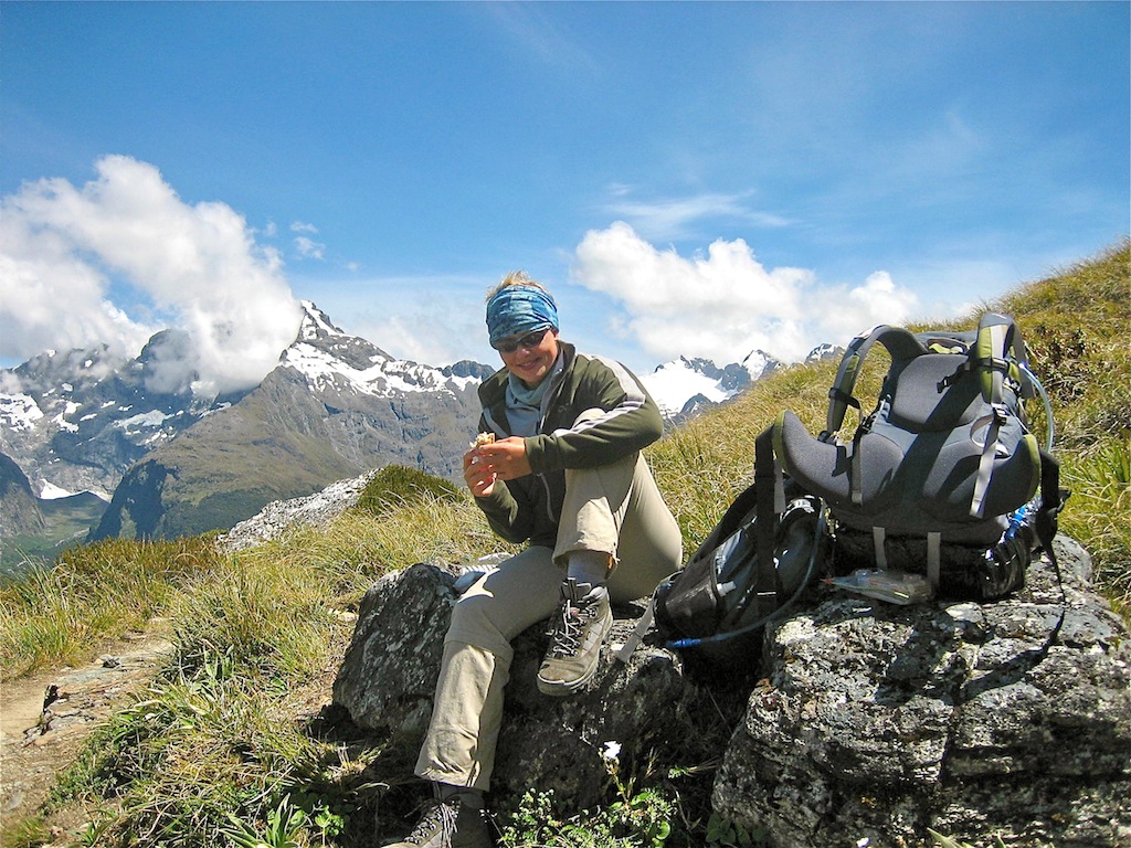 Double Buff: On one of the world's great walks - Routeburn Track, Southern Alps, New Zealand.