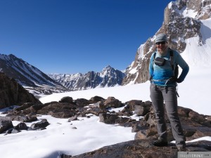 Highest point of the Showr Pass in the Pamir Mountains Afghanistan.